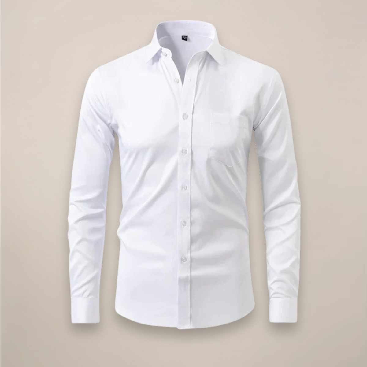 Men's fitted long sleeve workwear shirt