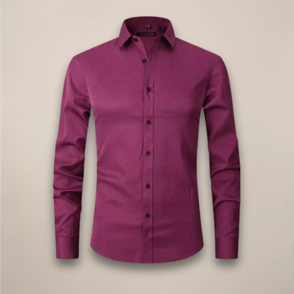 Men's fitted long sleeve workwear shirt