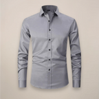 Men's fitted long sleeve workwear shirt