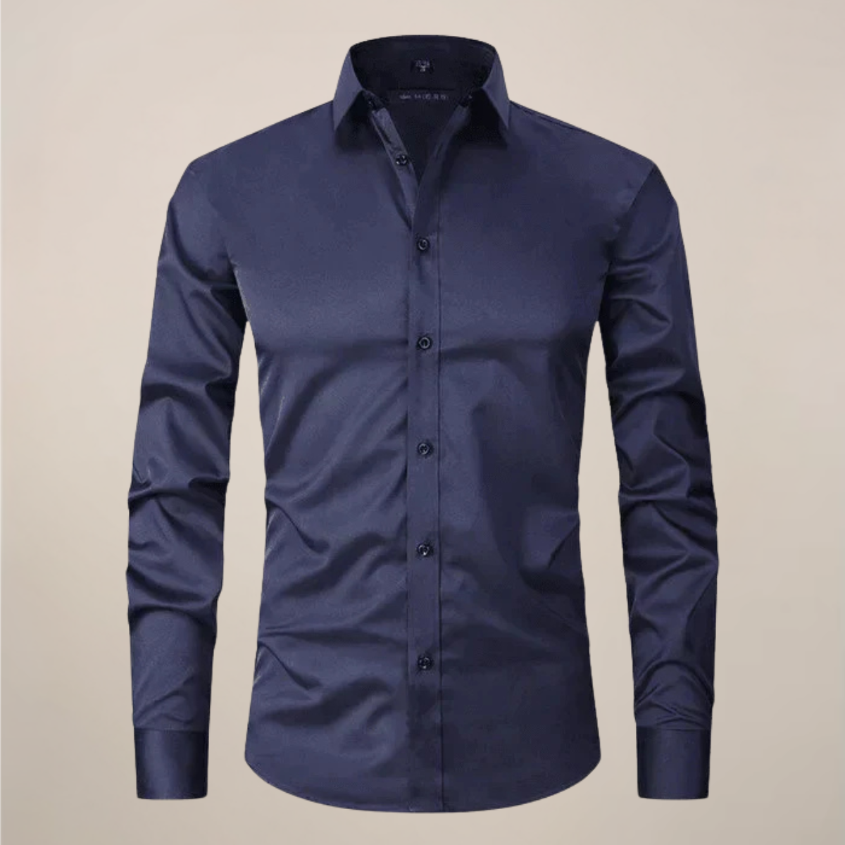 Men's fitted long sleeve workwear shirt