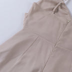 Women's draped v-neck maxi evening dress