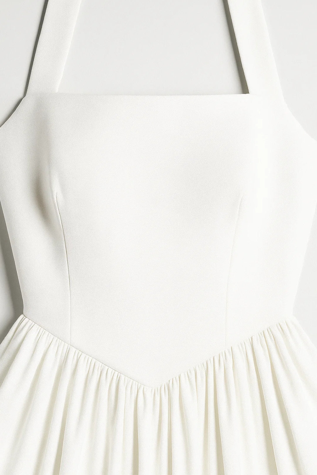 Women's halter neck midi A-line cocktail dress