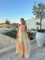 Women's halter open-back maxi dress