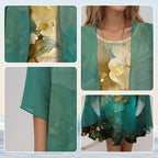 Women's open-front layered midi dress
