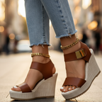 Women's open toe wedge summer sandals
