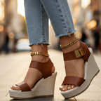 Women's open toe wedge summer sandals
