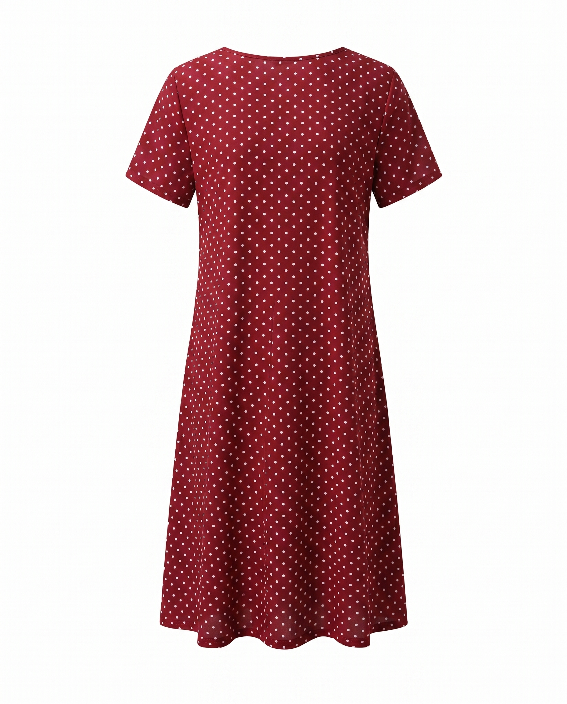 Women's short sleeve v-neck midi summer dress
