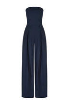 Women's strapless wide-leg evening jumpsuit