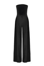 Women's strapless wide-leg evening jumpsuit