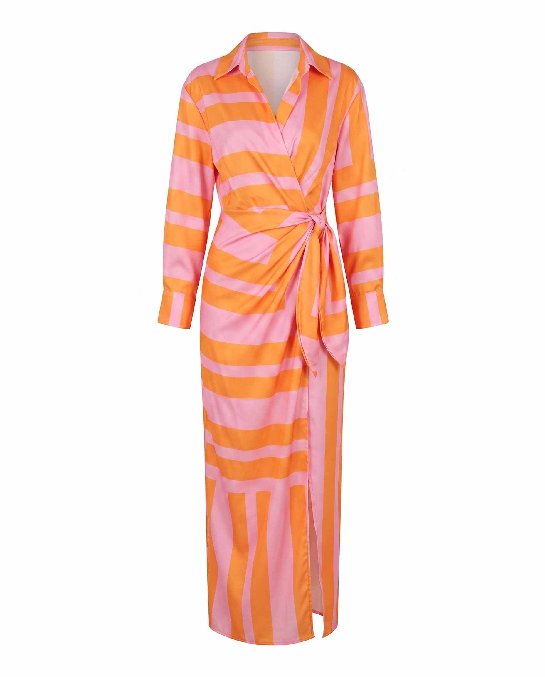 Women's wrap v-neck maxi vacation dress