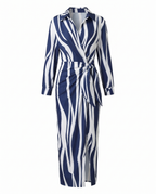Women's wrap v-neck maxi vacation dress