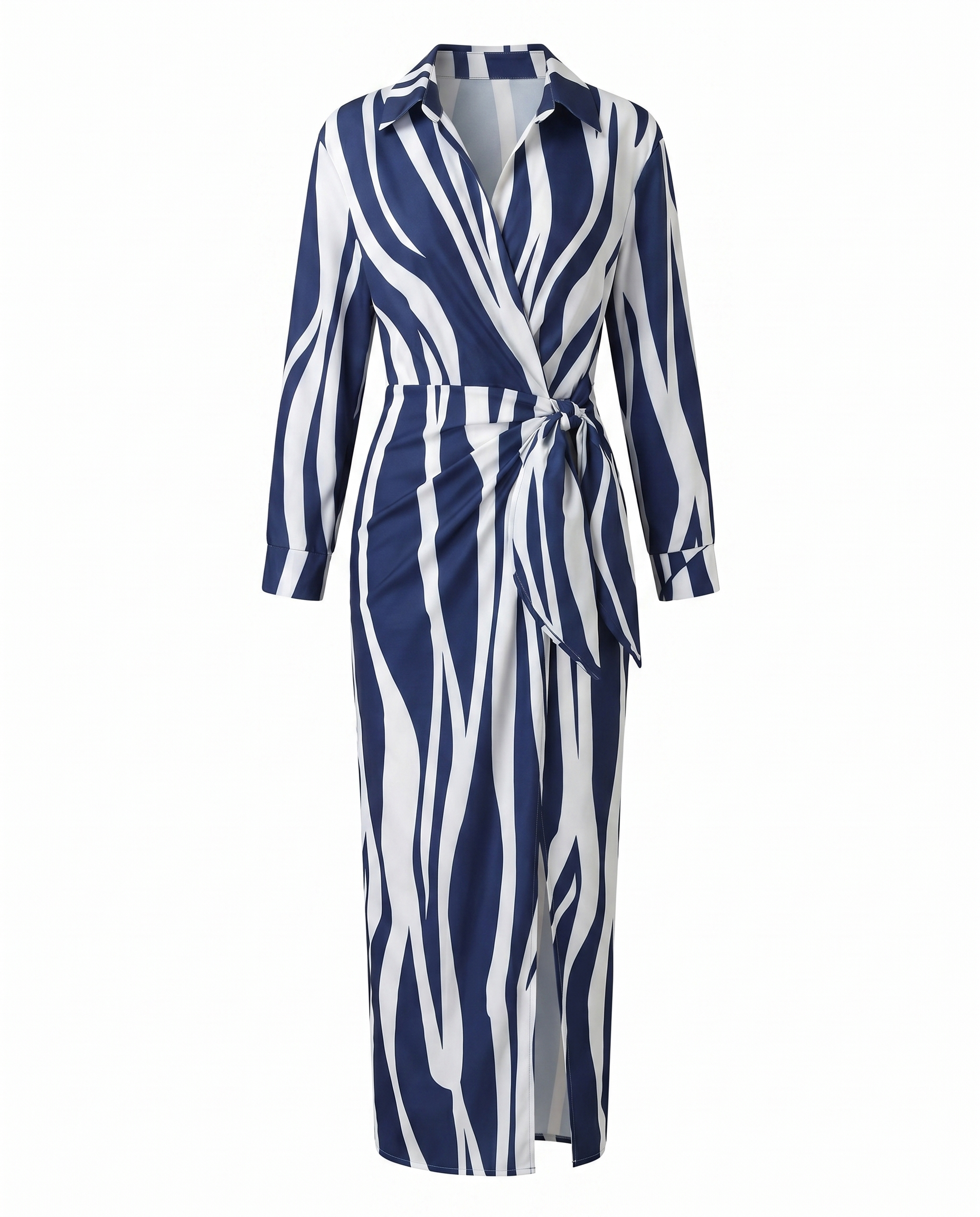Women's wrap v-neck maxi vacation dress