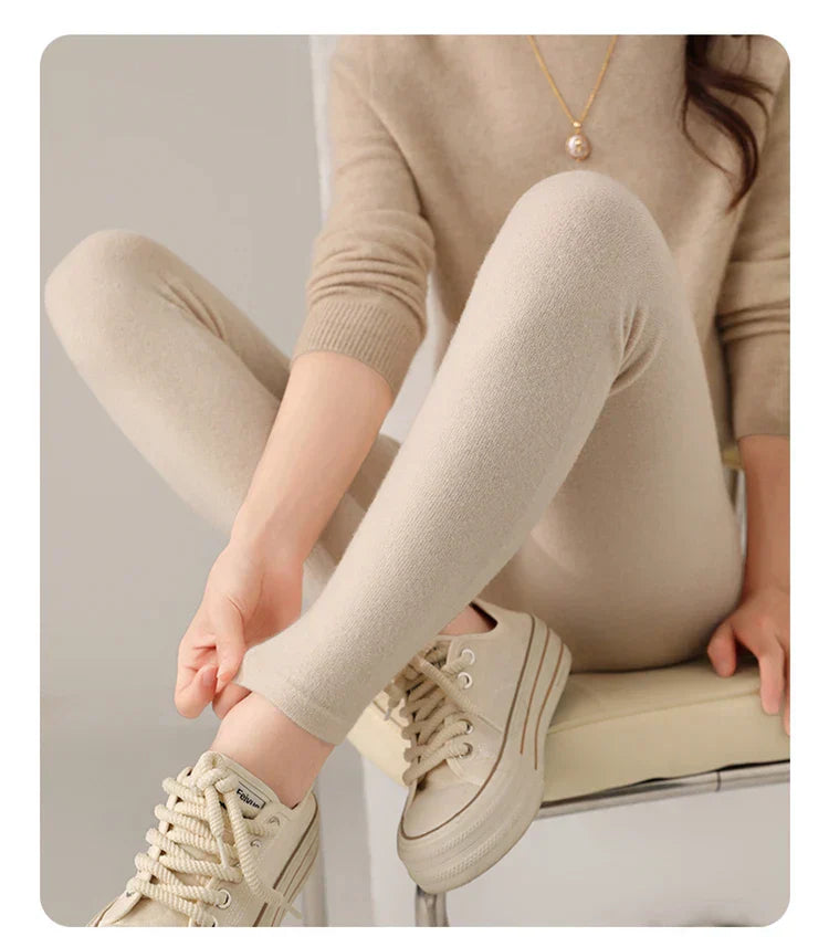 Women's High Waist Leggings | Casual Neutral-9