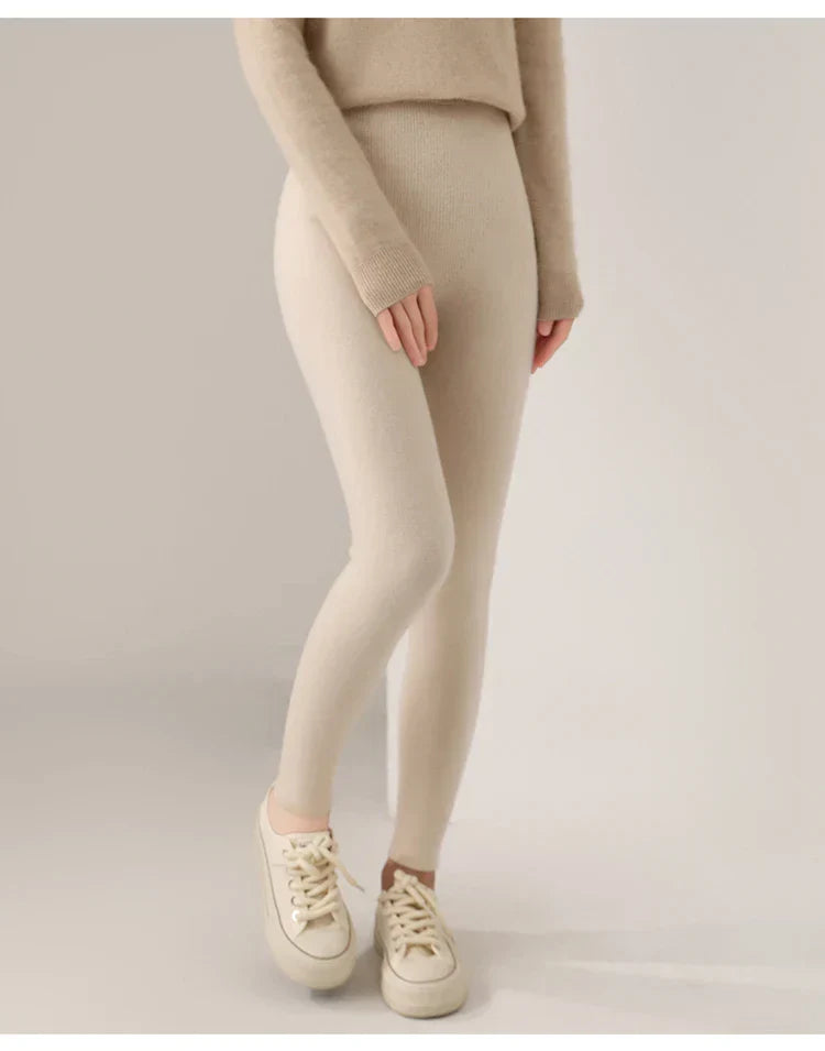 Women's High Waist Leggings | Casual Neutral-10