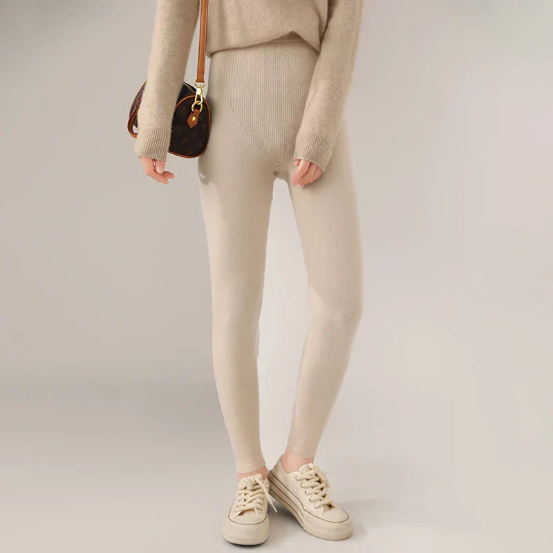 Women's High Waist Leggings | Casual Neutral-7