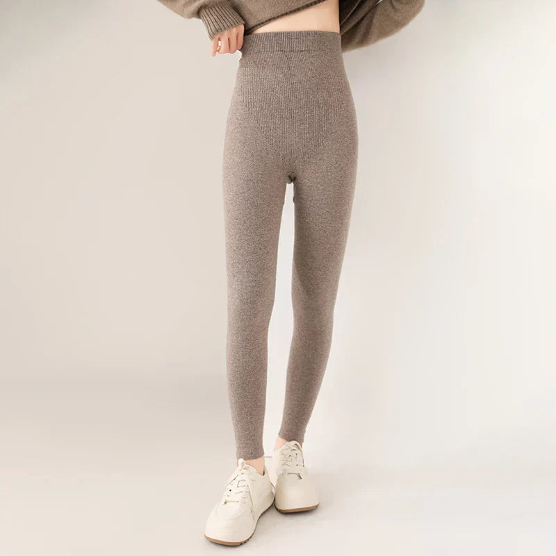 Women's High Waist Leggings | Casual Neutral-2