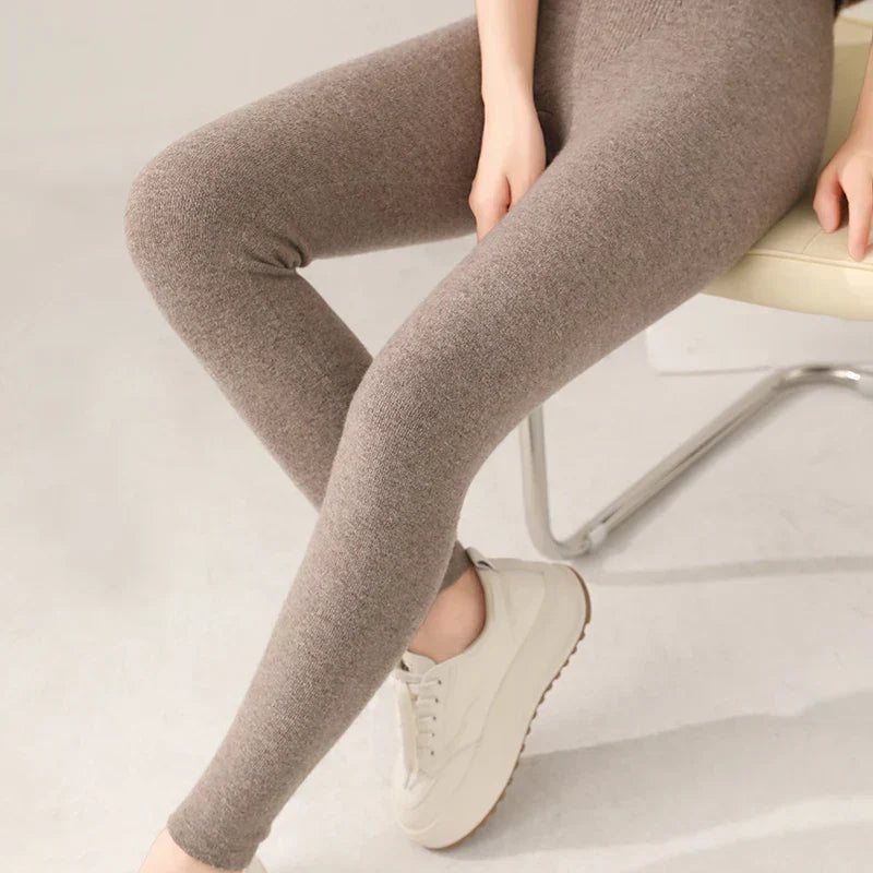 Women's High Waist Leggings | Casual Neutral-1