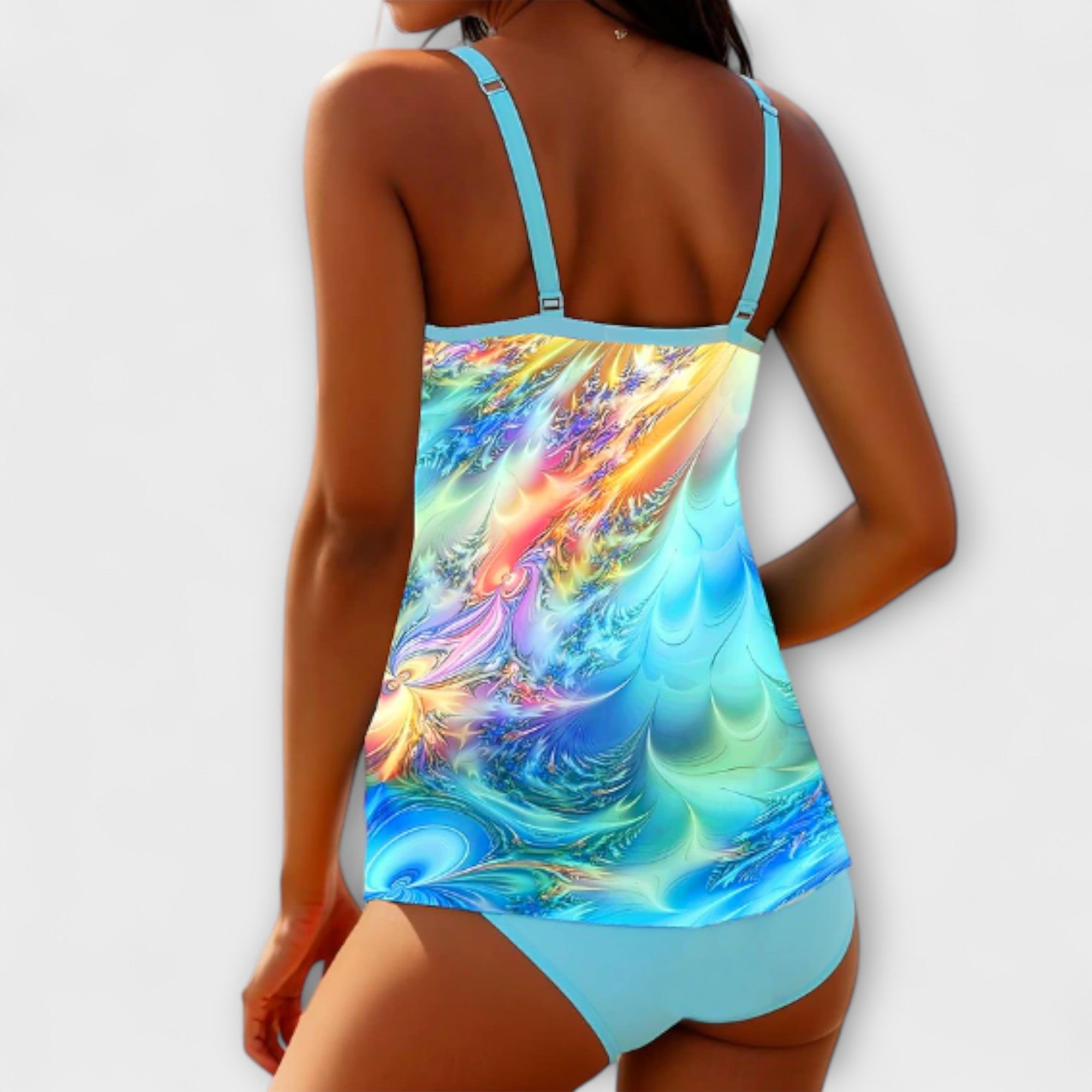 Women's Floral Tankini Set | Summer Boho-2