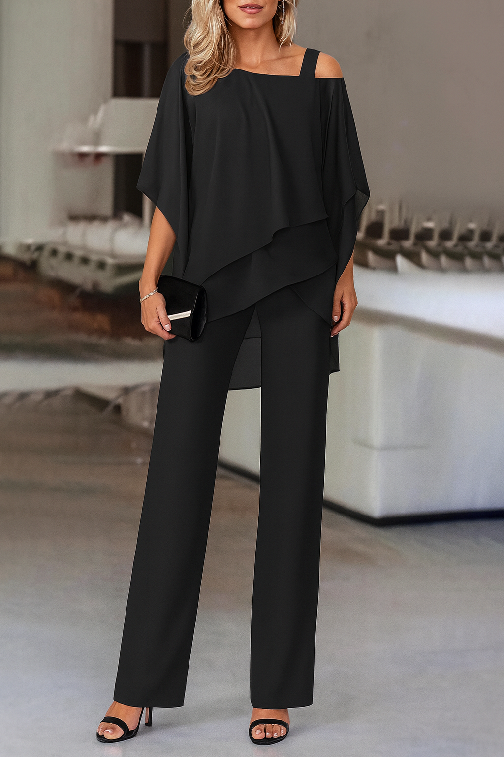 Women's Off Shoulder Maxi Set | Evening Cocktail-2