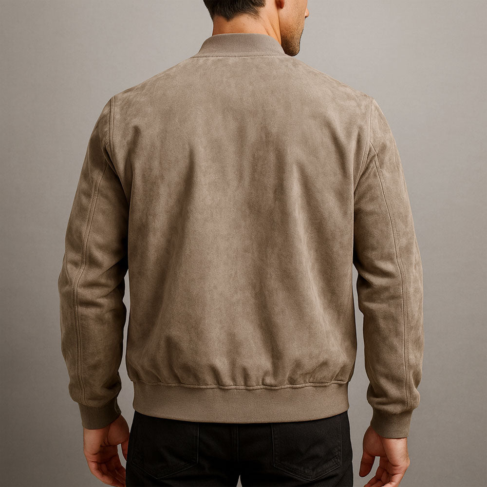 Men's Casual Zip Jacket | Minimalist Bomber-2