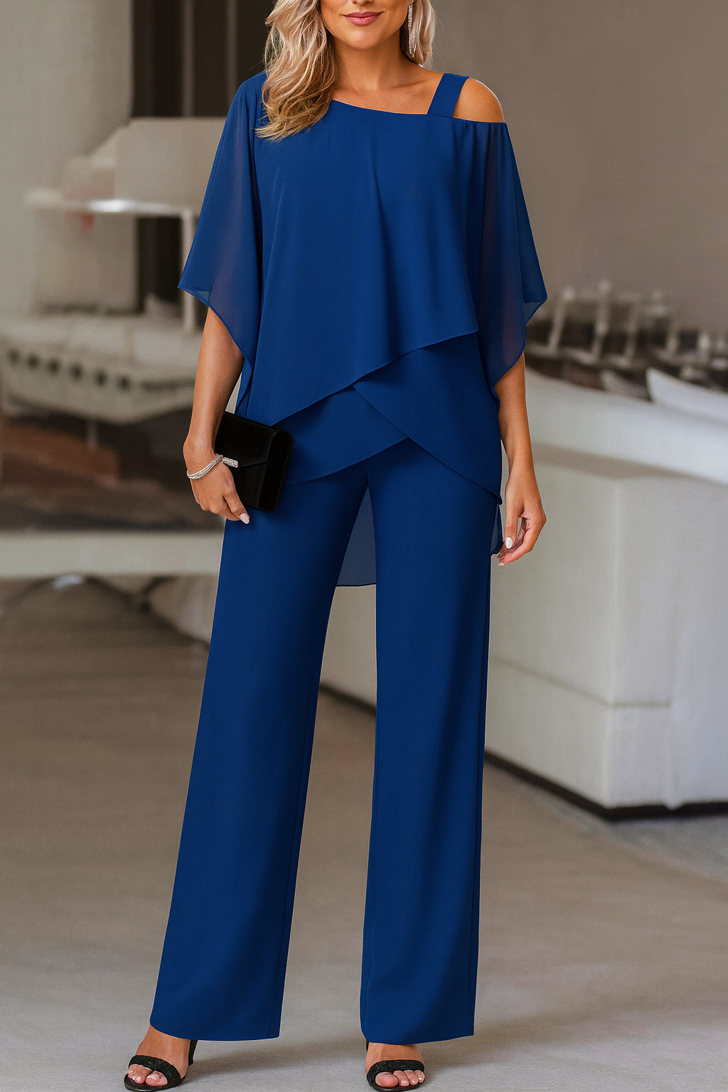 Women's Off Shoulder Maxi Set | Evening Cocktail-4