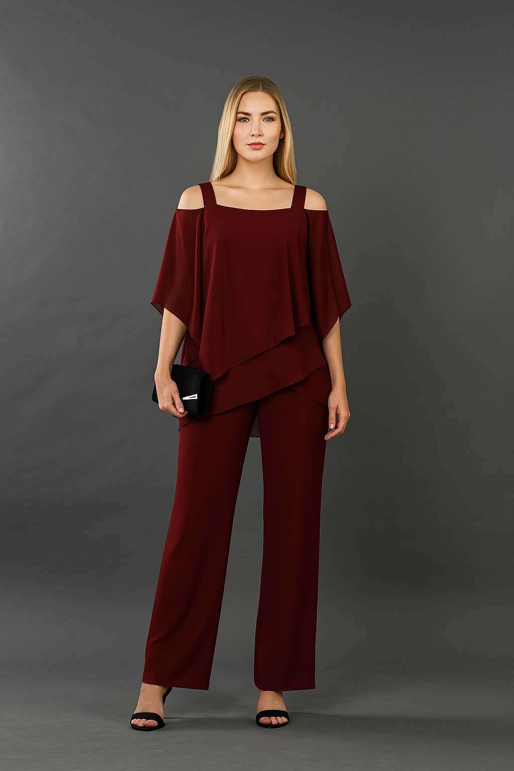 Women's Off Shoulder Maxi Set | Evening Cocktail-1