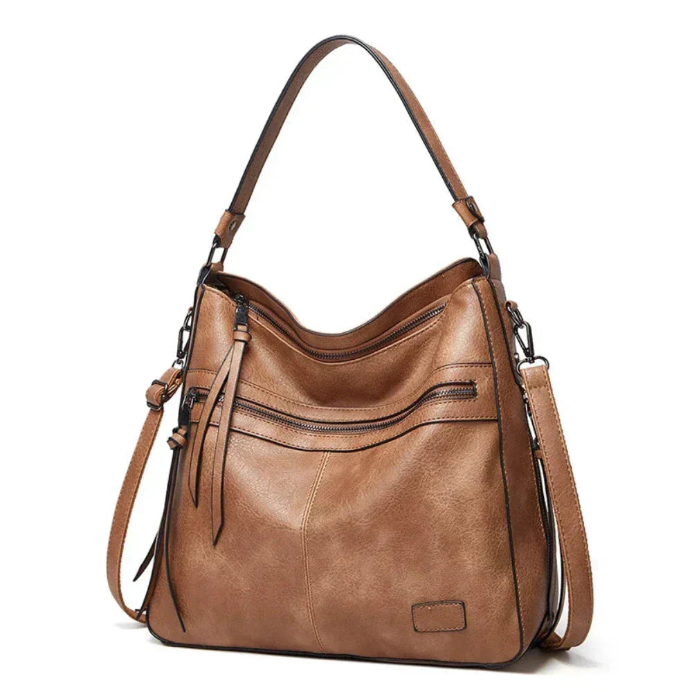 Women's Brown Shoulder Hobo Bag | Crossbody-9