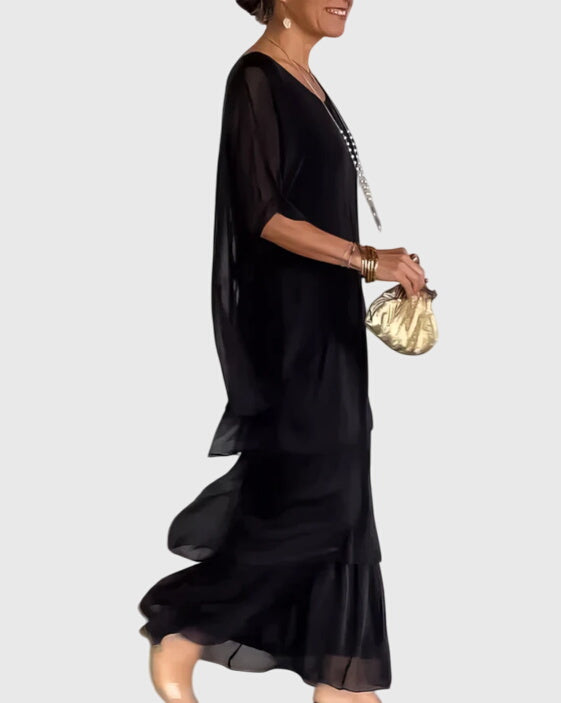 Women's Boho Maxi Dress | Ruffle Tiered Skirt-3