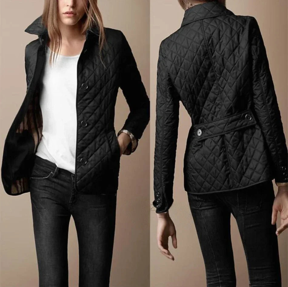 Women's Quilted Jacket | Casual Blazer-5