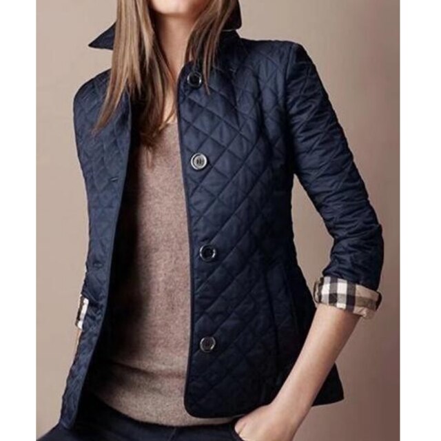 Women's Quilted Jacket | Casual Blazer-3