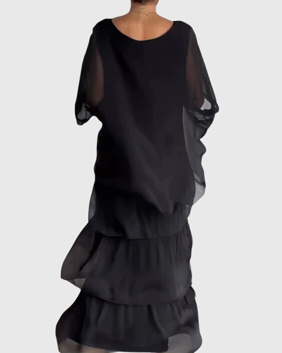 Women's Boho Maxi Dress | Ruffle Tiered Skirt-2