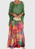 Women's Boho Maxi Dress | Ruffle Tiered Skirt-6