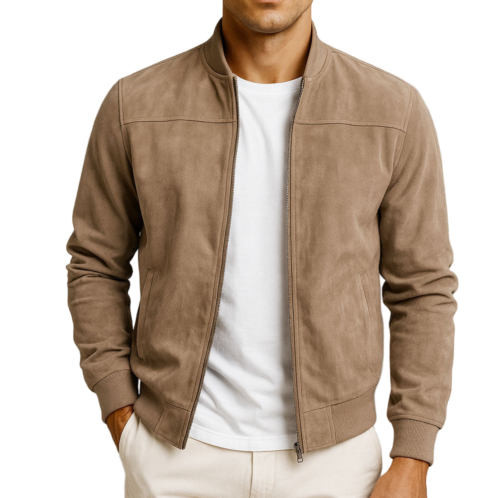 Men's Casual Zip Jacket | Minimalist Bomber-1