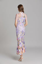 Women's Floral Midi Dress | Wedding Guest Party-14