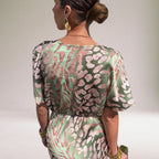 Women's V-Neck Maxi Dress | Evening Party-4
