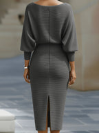 Women's Bodycon Midi Dress | Evening Cocktail-10