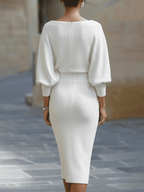 Women's Bodycon Midi Dress | Evening Cocktail-11