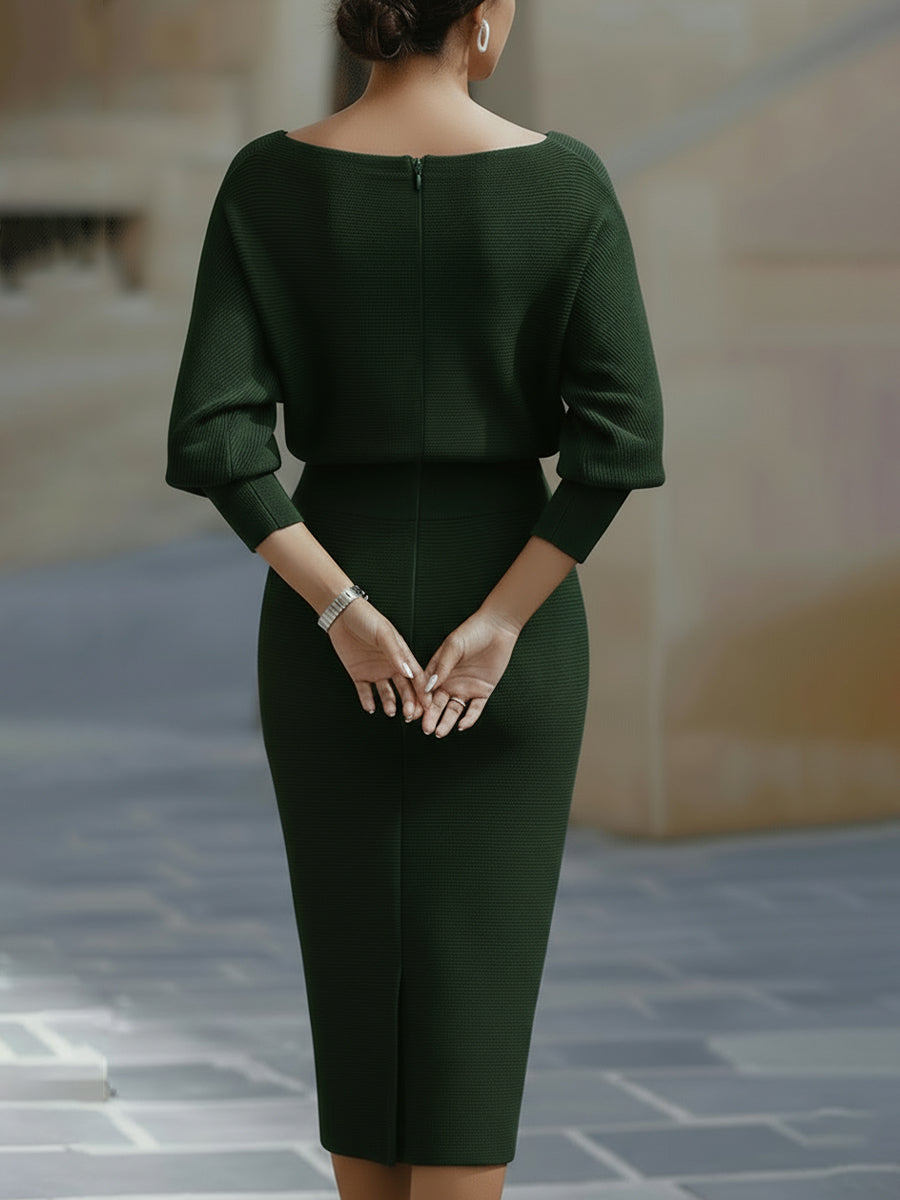 Women's Bodycon Midi Dress | Evening Cocktail-8