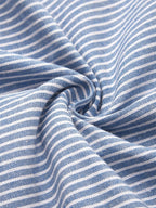 Women's Striped Midi Dress | Button Detail Pockets-3