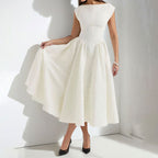 Women's Elegant A-Line Midi Dress | Fit & Flare-1