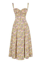 Women's Floral Midi Dress | Summer Corset-17