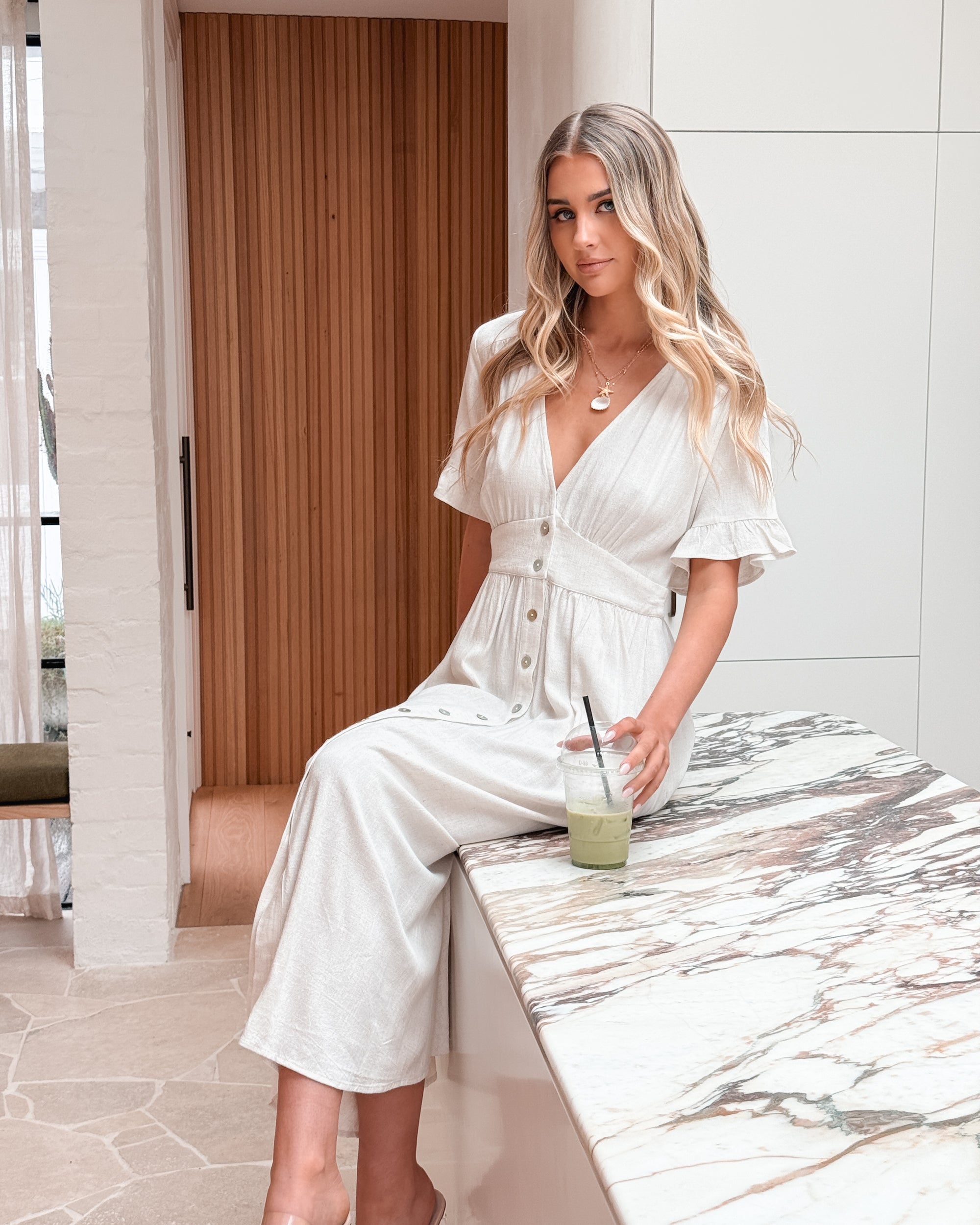 Women's Wrap Midi Dress | Summer Wedding Guest-4