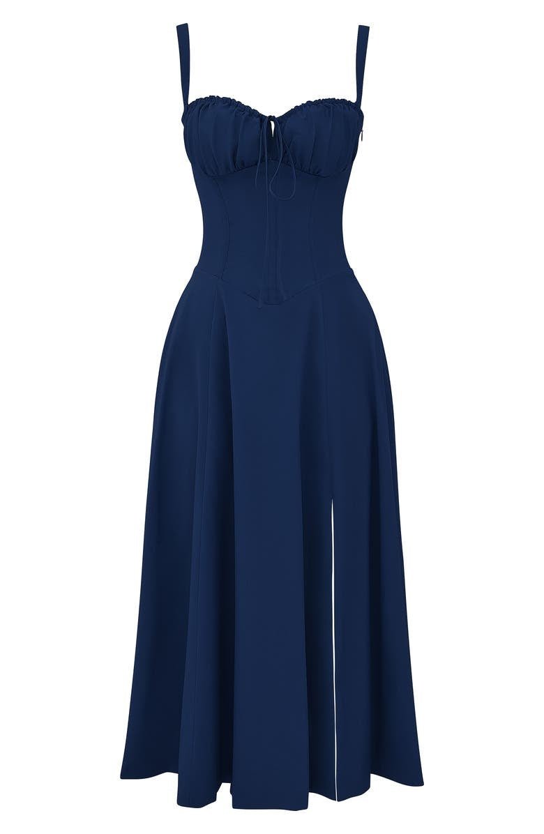 Women's Floral Midi Dress | Summer Corset-20