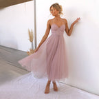 Women's Cocktail Midi Dress | A-Line Elegant-6