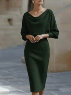 Women's Bodycon Midi Dress | Evening Cocktail-4