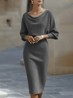 Women's Bodycon Midi Dress | Evening Cocktail-3