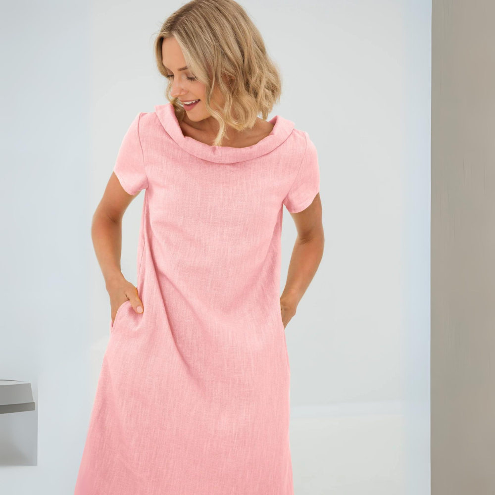 Women's Summer Midi Dress | Casual Shift-6