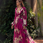 Women's Floral Maxi Dress | Boho Wedding Guest-1