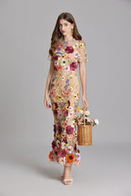 Women's Floral Midi Dress | Wedding Guest Party-8