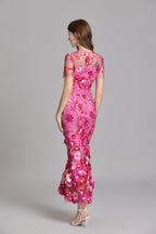 Women's Floral Midi Dress | Wedding Guest Party-5